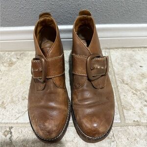 Sofft Brown Leather Ankle Booties